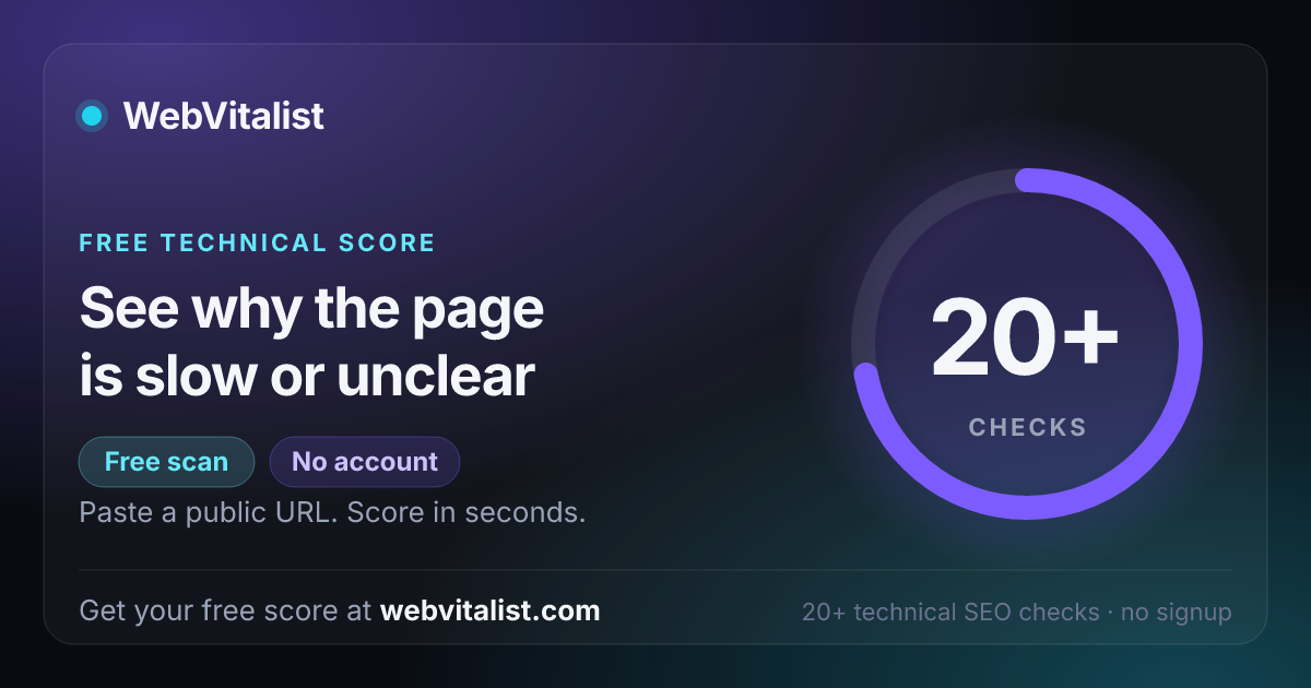[Soft launch] WebVitalist — paste a URL, get CWV / Lighthouse / a11y audit